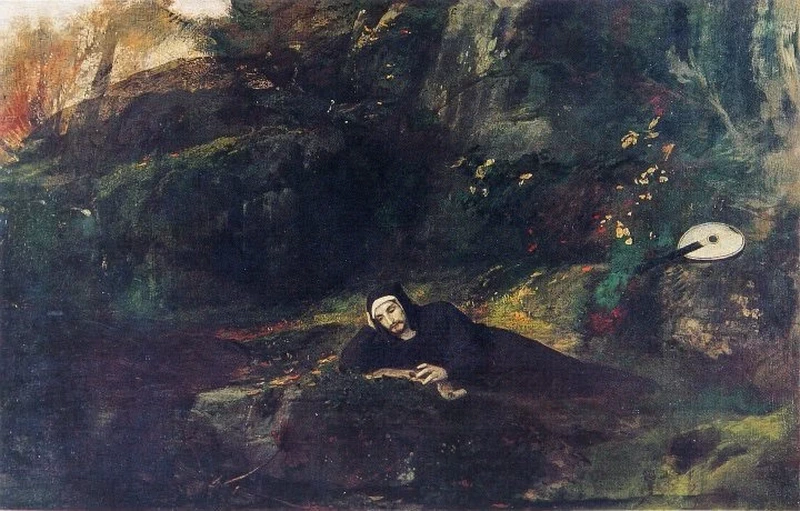 Petrarca alla sorgente di Valchiusa, 1863 - Museum der bildenden Künste, Lipsia